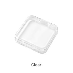 Kotak Tempat Kuku Palsu Transparan Akrilik Fake Nail Storage Box Kotak Penyimpanan Cincin Anting Kalung Aksesoris Travel Portable Anti Debu