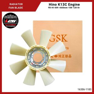 660x108x128mm 8Blades RADIATOR FAN BLADE for Hino K13C Engine 16306-1183/FB-HI-009 GSK