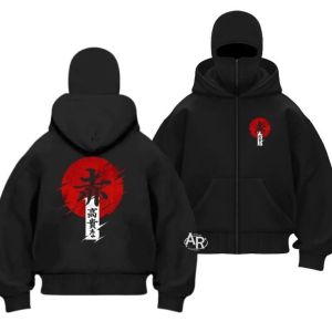 HOODIE BALACLAVA METAL MASKER FULFACE ZIPPER  SWEATER BALACLAVANINJA