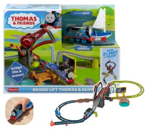 Thomas & Friends Bridge Lift Thomas & Skiff ชุดรางรถไฟโมเดล โทมัสแอนด์เฟรนด์ พร้อมสะพานยก Fisher-Price แท้ HGX65 #