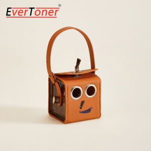 Evertoner da túi đựng tai nghe quyến rũ gọn gàng và có trật tự lưu trữ dễ thương hài hước đồ treo móc khóa Robot thiết kế sáng tạo phụ kiện túi nhỏ