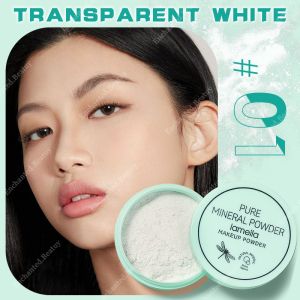 Lameila Pressed Powder Whitening Long Lasting Makeup Setting Powder Oil-control Makeup Matte Finish Face Setting Powder Make Up Lightweight Cosmetics