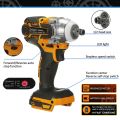 KEELAT KID004 1/2“ Cordless Brushless Impact Wrench Driver With Lithium Battery Electric Wrench Drill Tool Gun Power Tools. 