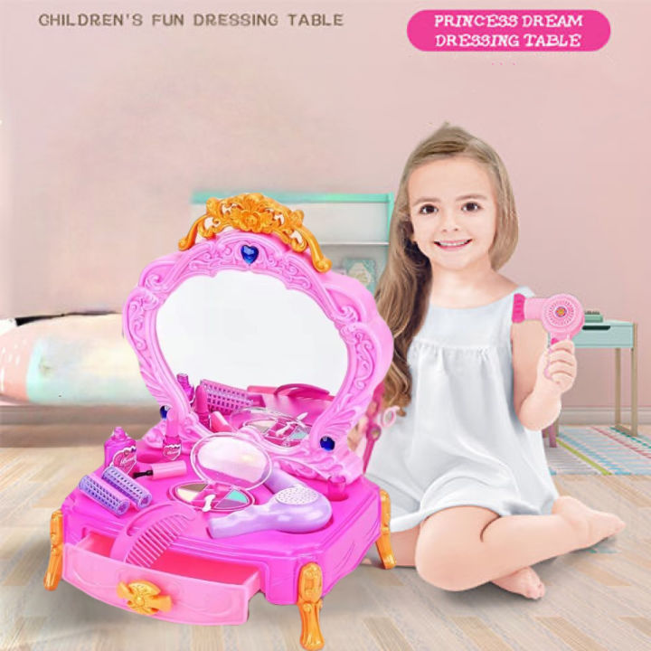 Kids dressing sales table set