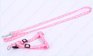 Pet Dog Cat Adjustable Leash Harness Puppy Kitten Printed Nylon Leash 1.0cm Pet Leash Dog Leash for small animals