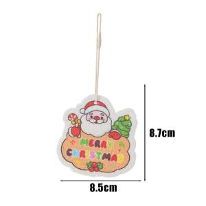 ฟองน้ำใหม่คริสต์มาส2025แผ่นขัดสำหรับห้องครัวฟองน้ำขัดทำความสะอาดเช็ดทำความสะอาดอเนกประสงค์น่ารักอุปกรณ์ทำความสะอาดดีไซน์คริสต์มาส