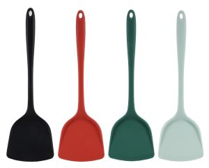 Silicone Spatula Turner Non-stick Pan Wok Kitchen Cookware Utensils Flexible Turner Spoon Ideal for Flipping Eggs Burgers Crepes and More By Lisdripe