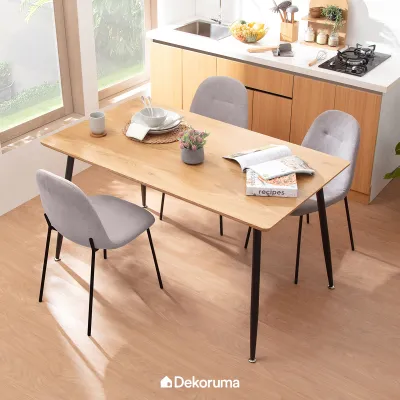 Dekoruma Yori Meja Makan Kayu - Dining Table
