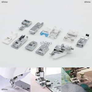 [COD] shiou ชุดอุปกรณ์เสริมเท้าจักรเย็บผ้าในประเทศแบบเหยียบอเนกประสงค์11ชิ้น