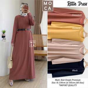 GAMIS DRESS POLOS RITIN LD 105 BY MOCA BERLABEL