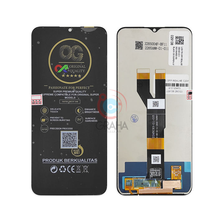 LCD REALME C20 / C21 / C11 2021 OG ORI SUPER FULLSET TOUCHSCREEN ...