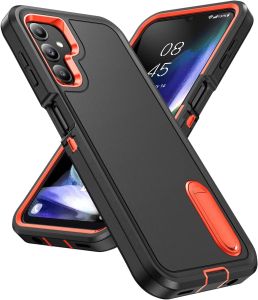 สำหรับ Galaxy A14 5กรัม A26 5กรัม A36 5กรัม A56 5กรัม A16 5กรัม A06 A15 5กรัม A54 5กรัม A14 4กรัม5กรัม A03S (165.8) a13เคส4G 5G A04 S เข้ารูปพอดีกันกระแทกกันรอยขีดข่วนน้ำหนักเบาป้องกันทนทานฝาครอบกล่องแข็งพร้อมขาตั้งสำหรับ Samsung Galaxy A14 5G