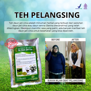 TEH DAUN JATI CINA ASLI ORIGINAL 100G / TEH PENURUN BERAT BADAN