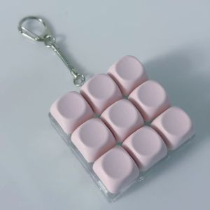 OKDEALS Key Button Finger Keyboard 3/9 Keys Stress Relief Keycap Keychain Relaxing Pass The Time Pinch Toy Adult