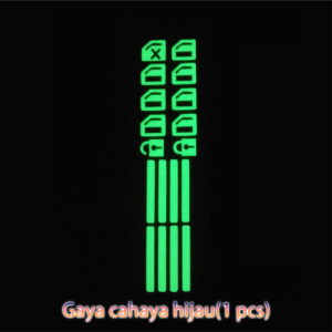 Stiker Tombol Jendela Mobil 3D Jendela Stike Mobil Stiker Reflektor Mobil Tombol Fungsi Interior