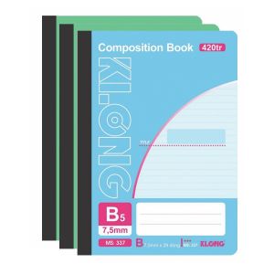 Lốc sổ kẻ ngang may dán gáy Composition book B5 Klong 318 / 322 / 335 / 336 / 337 / 340