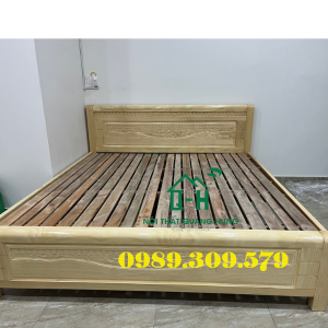 GIƯỜNG GỖ SỒI TỰ NHIÊN CAO CẤP - GIƯỜNG NGỦ CHẮC CHẮN CỨNG CÁP