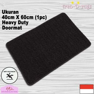 Tren-D-rugs - Keset Kaki Alas Pintu Masuk Kamar Tidur Mandi dengan Rubber Backing 40 cm x 60 cm - NMs