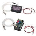TC001 เครื่องวัดอุณหภูมิ เทอร์โมมิเตอร์ 0.56” LED 12V Thermometer Temperature meter (-50°C-110°C). 