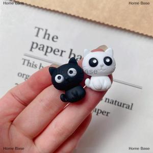 [COD] Home Base Cute Black White Cat Keychain Pendant Backpack Hangings Ornaments Accessories Gifts