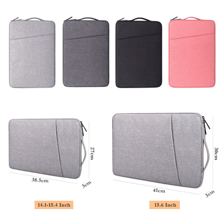 Double Zipper Waterproof Laptop Pouch Soft Sleeve Lining Anti-scratch ...