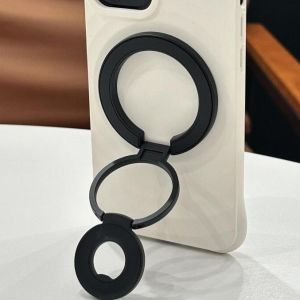 for Magsafe Bracket Stand for Phone Double Sided Magnetic Ring Holder Folding 360° Rotating Cellphones Back Sticker Universal