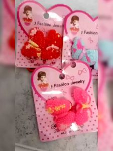 KUNCIRAN RAMBUT BUTTERFLY / KARET RAMBUT KUPU-KUPU / KUNCIRAN ANAK LUCU - 1PSG=2PCS