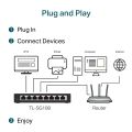 TP-Link TL-SG108 (8-Port 10/100/1000Mbps Desktop Switch). 