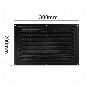 DORADO Square Metal Vent Cover Built-in Insect Screen Stainless Steel Louver Air Vents Grille White Black Ventilation Covers Bathroom Home Office