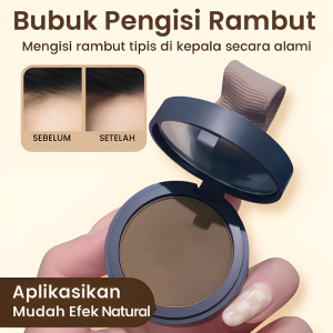 Bedak Rambut Fluffy 6g/bedak kontur untuk mengisi garis rambut dahi/Bedak Penutup Uban/Penutup Garis Rambut/Fluffy Powder Touchup Powder Hairline Forehead Shadow Finish Filler/Modifikasi Garis Rambut Natural
