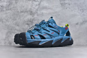 HOKA One One Hopara Sandals รองเท้าแตะสวมหัวสำหรับกีฬากลางแจ้งสีน้ำเงินเข้มสำหรับผู้ชายและผู้หญิง