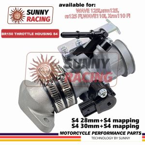 2830mm Cbr 150 Throttle Housing S4 Complete Set for WAVE 125ixrm125rs125 FiWAVE110i Xrm110 Fi(Can Insert Original Nozzle)