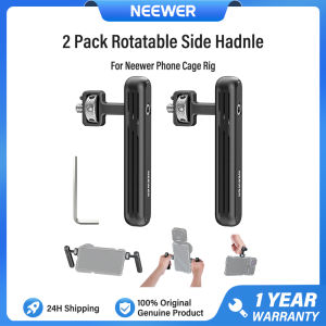 NEEWER 2 Pack Mini Rotatable Side Handle for Phone Video Rig 1/4" Screw with Anti Twist Pin for Neewer Phone Cage PA027