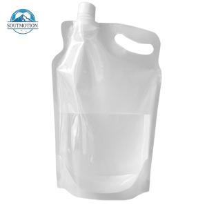 【New Arrival】2L Transparent Water Container Portable Water Container Pouch Small Mouth Handle No Leakage Outdoor Sports Supplies