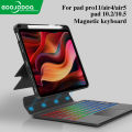 GOOJODOQ for Magic Keyboard Case Bluetooth Keyboard Wireless For iPad Gen9 8 7 10.2 iPad Air 4 5 10.9 Pro 11 iPad Case Floating Cantilever Keyboard Detachable. 