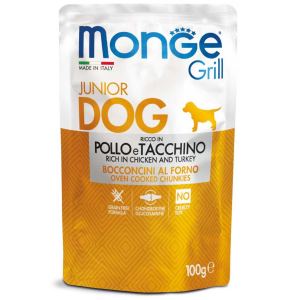 Monge Grill Pouch Adult Dog Wet Food 100g Dog Accessories Essentials All STAGES Puppy