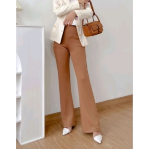 Flare Pants Highwaist Celana Kulot Cutbray Bahan Scuba Tebal Premium wanita vol.1