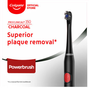 Colgate ProClinical 150 Charcoal Battery Power Sonic Toothbrush with Soft Bristles