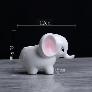 Chậu Trồng Cây Mini Hình Voi Trồng Sen Đá Xương Rồng Để Bàn Làm Quà Tặng Cực Xinh