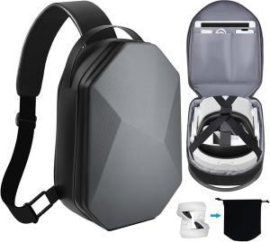 Hard Carrying Case for Oculus Meta Quest 3S/Qust 3/Quest 2/Vision Pro Elite Strap Version/KIWI/BOBOVR Head Strap VR Headset and Touch Controller Accessories Full Protection for Travel/Home Storage