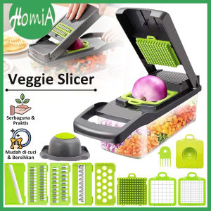 Parutan Serbaguna 14IN1 / Vegetable Fruit Slicer / Pemotong Sayur Dan Buah Multifungsi - HOMIA