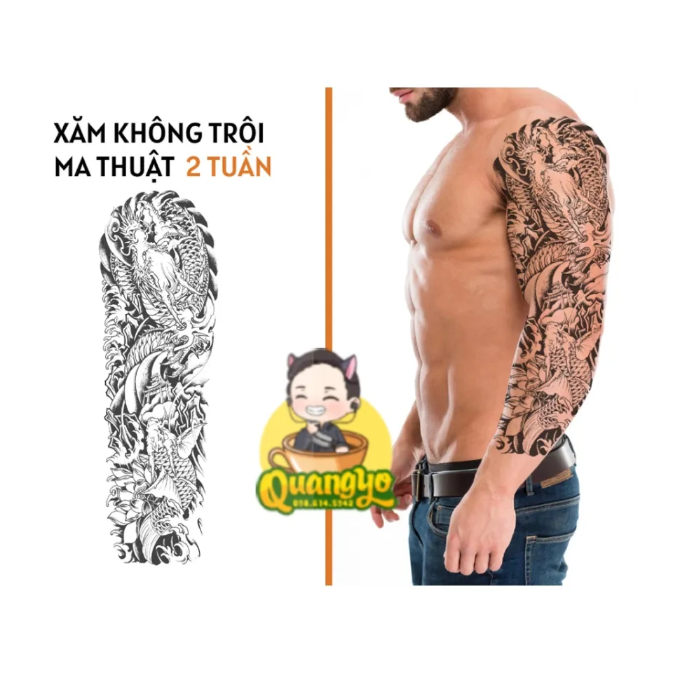 Hình Xăm Tattoo - Hình Xăm Đẹp - Cánh Tay - Bả Vai - Nam Tính Mạnh Mẽ