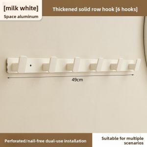 Drill-Free Hanging Hook For Wall Strong Self Adhesive Hanger Hook Sticky Clothes Hanging Organizer