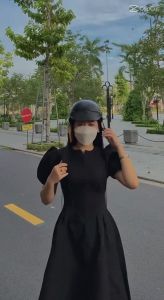 Nón bảo hiểm nửa đầu thời trang HELMETS CR04 kiểu dáng nón sơn năng động có lỗ thông gió Freesize (55-59cm)