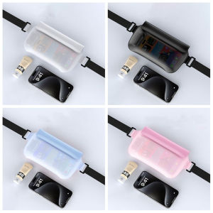 MUQZI PVC Túi đựng điện thoại không thấm nước Màn hình cảm ứng Dây buộc Túi đeo hông trong suốt Dễ thương Túi bảo vệ điện thoại Túi đựng đồ bơi Lễ Hội Bắn nước