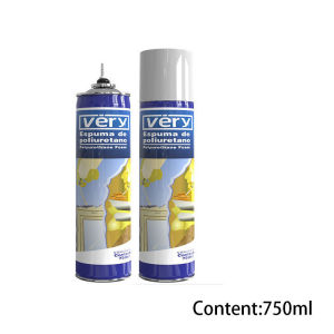 750ml Polyurethane Foam Pu Foam Spray Expanding Foam Spray Fills Around Cracks Joints
