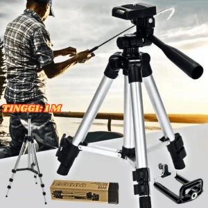 JAYA Tripod Stand dudukan Hp Kamera konten kreator live jualan vlog Holder Stabil Dengan Holder 3110
