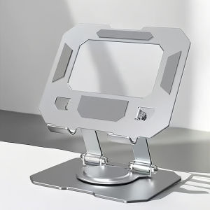 【Fast delivery】Laptop Stand 360° Rotatable Tablet Holder Foldable Laptop Stand Height Adjustable Carbon steel Phone Holder
