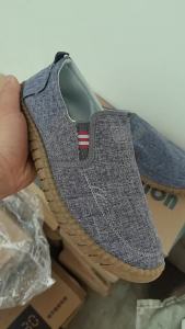 Summer Cloth Shoes Driving Shoes Slip-On Breathable Linen Casual Wear-Resistant MenS Shoes
