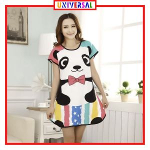 Universal Online Pakaian Wanita Baju Tidur Wanita Import Daster Motif Kartun Longgar Korea Fit to XXL 4016